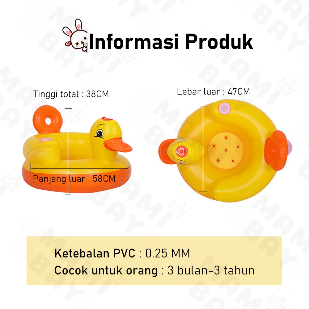 OKEYI Sofa tiup Sofa Kursi Makan Bayi Belajar Duduk musik Baby Chair dapat digunakan saat makan dan saat mandi