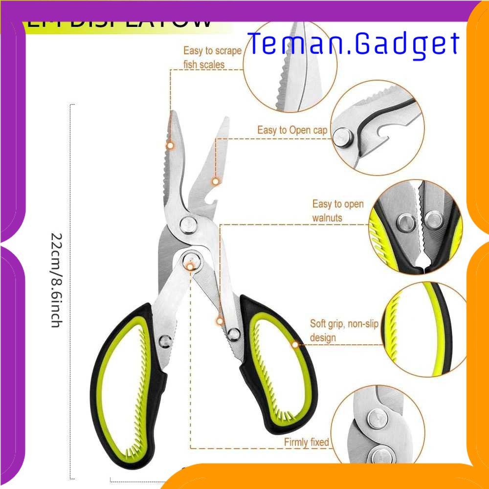 TD - DPR ANGITS Gunting Daging Dapur Multifungsi Kitchen Meat Scissors - MY001