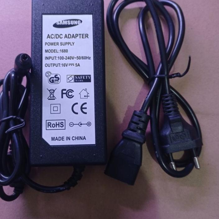 Depan1 AC/DC Adaptor cctv 16volt 5amper Adaptor 16V 5A samsung