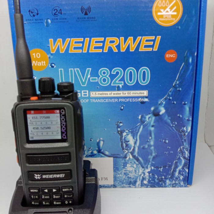 Radio Ht weierwei uv8200 waterproof 10watt dualband