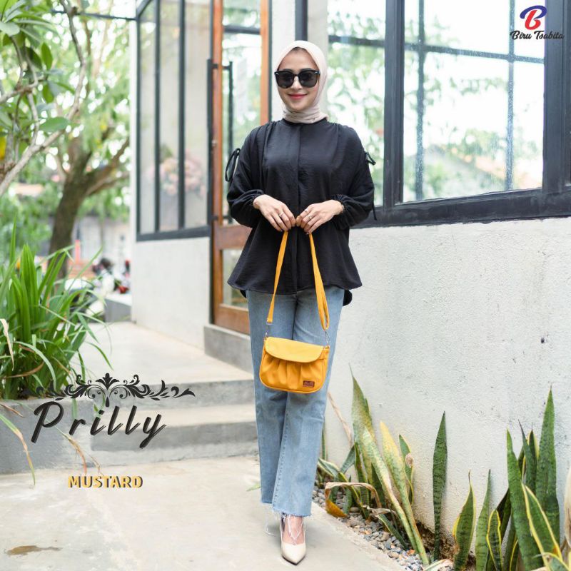 Tas PRILLY BY BIRU TSABITA// TAS SELEMPANG BIRU TSABITA
