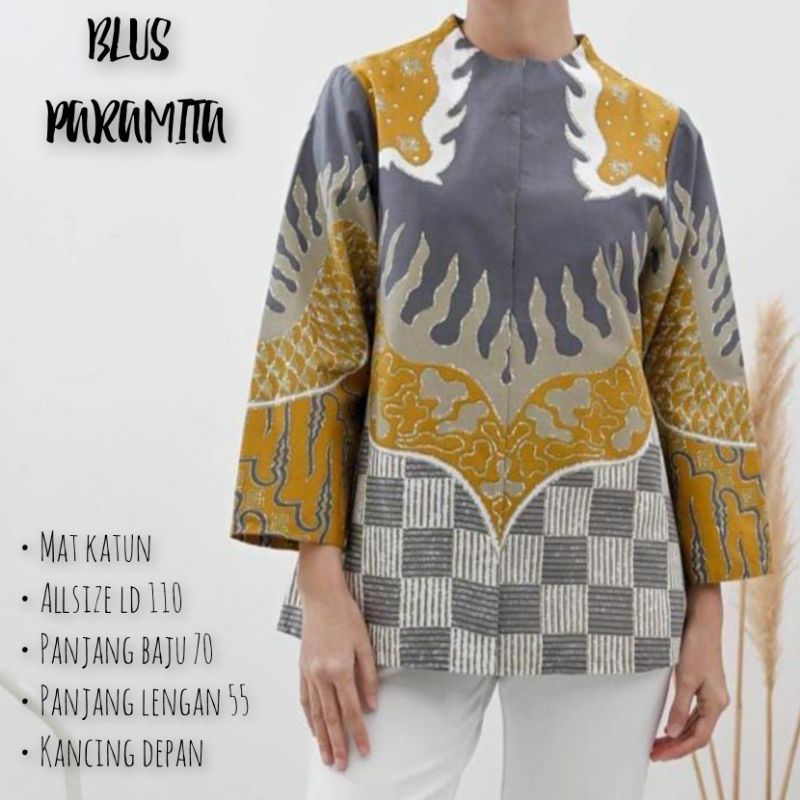 Blus Paramita lapis furing tricot batik solo