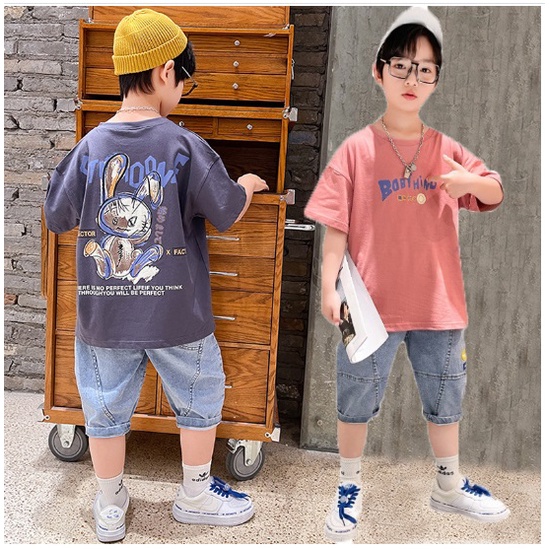 Setelan anak laki laki import BOB THING + CELANA JEANS TEBAL setelan anak teenager laki laki import