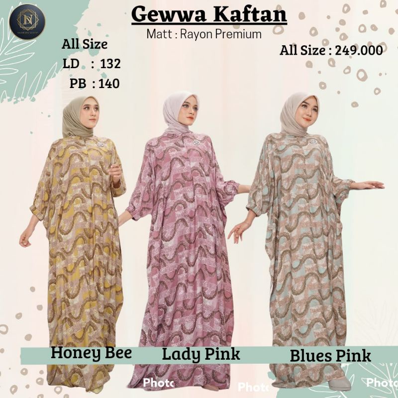 Gewwa Kaftan by Nadheera Luxury || Dress Hari Raya Adem Nyaman