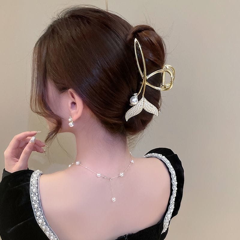 Jepit Rambut Korea Jedai Wanita Elegan Premium Putri Duyung Motif Baru Import