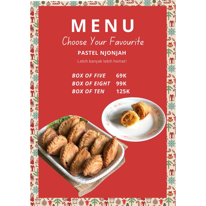 

Christmas Hampers 2022 - Pastel Njonjah (5 Pcs)