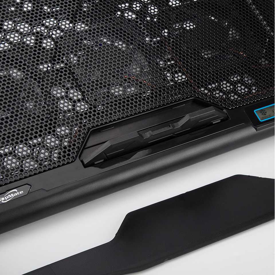 Cooling Pad Laptop 6 Kipas LCD Screen Display Alas Pendingin Laptop 6 Speed Adjustable 2 USB Port