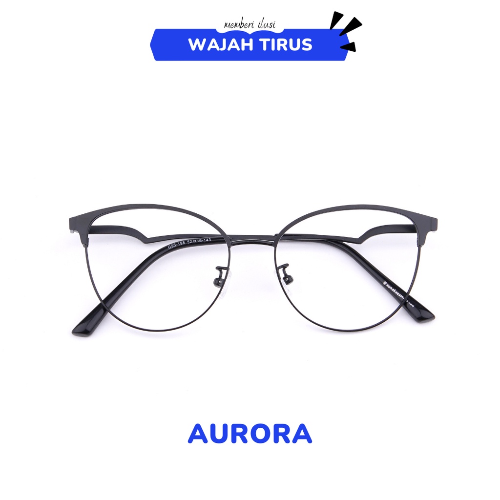 zonakacamata - Oldies Aurora Black - Frame Kacamata - Pria/Wanita - Minus/Silinder/Plus