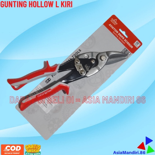 GUNTING HOLO HOLLOW 10" / GUNTING PLAT BAJA RINGAN 25cm BENGKOK KIRI