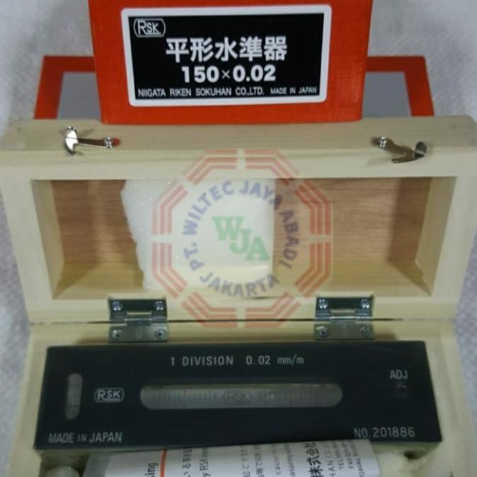 Waterpass RSK (Japan) Precision Flat Level 150 mm - Grade 0.02
