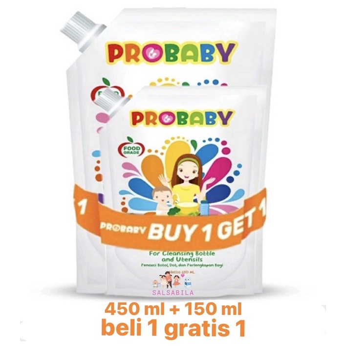 PROBABY liquid cleanser/ sabun cuci botol dot bayi 450 + 150 ml