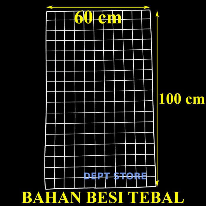 Rak Jaring Ram Dinding 60X100 Cm Gantungan Kawat Hook
