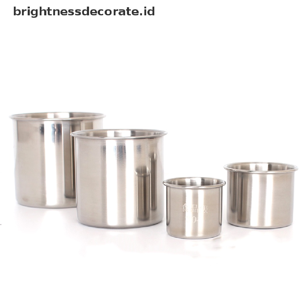 [Birth] 150ml/250ml/370ml Mug Bir Stainless Steel Kopi Teh Anggur Susu Cangkir Perlengkapan Minum [ID]