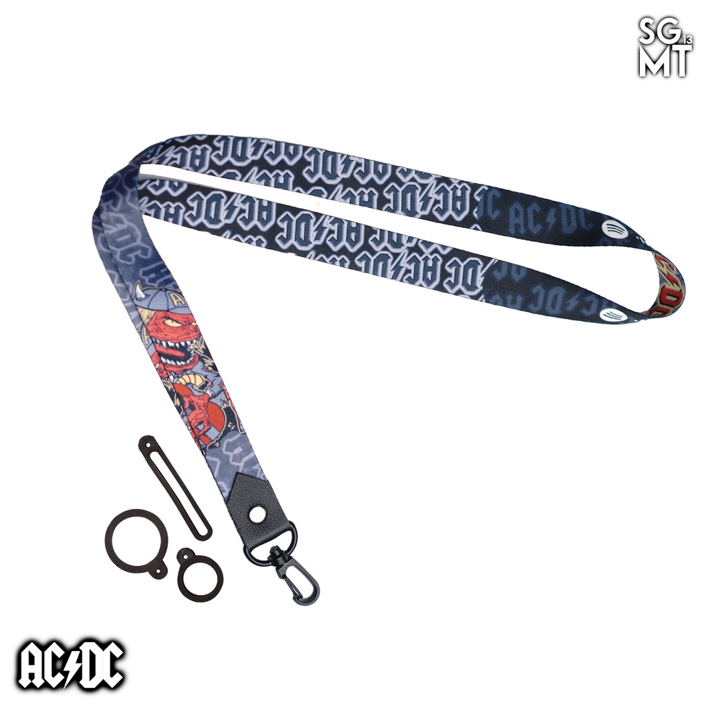 Lanyard ACDC Sigmat13 Gantungan id card Printing name tag