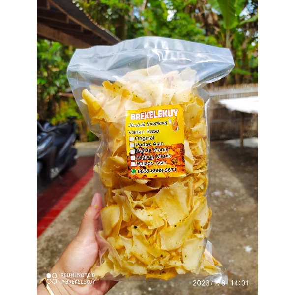 

KERIPIK BREKELE Original daun jeruk250gr