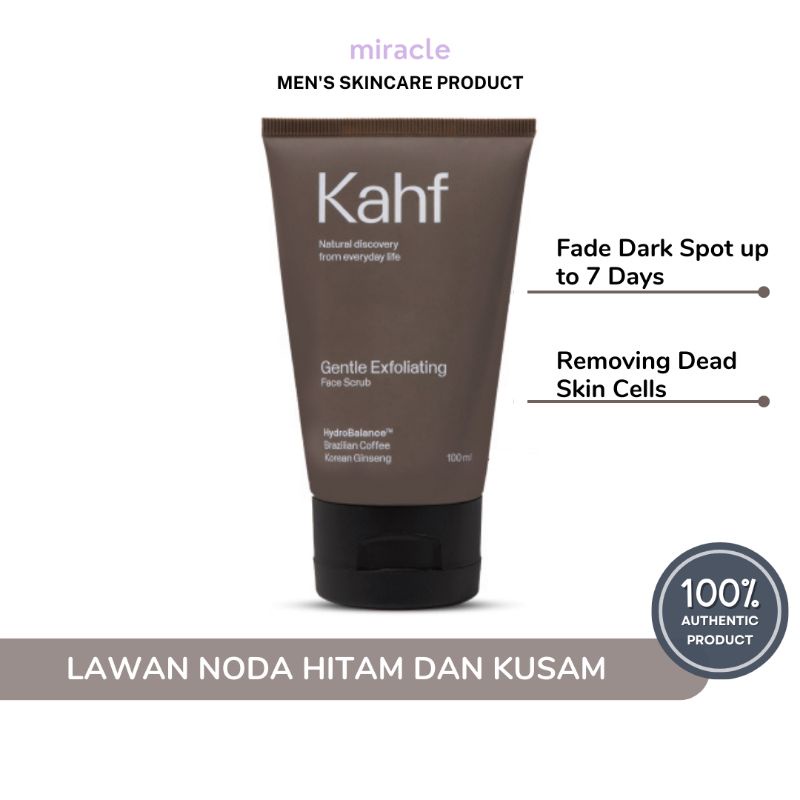 Jual Kahf Gentle Exfoliating Face Scrub 100 ml Perawatan Wajah Pria