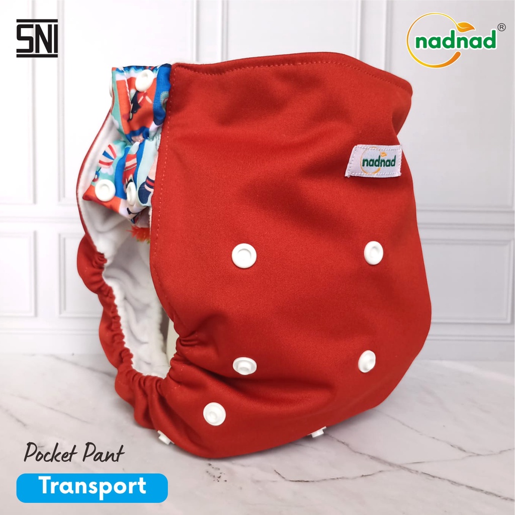 Popok Clodi Bayi Pocket Pants  BB 7-25 Kg Nadnad Motif Eksklusif Full Printing Kain Lebih Ringan Lebih Lembut Dan Tidak Luntur Inovasi Terbaru