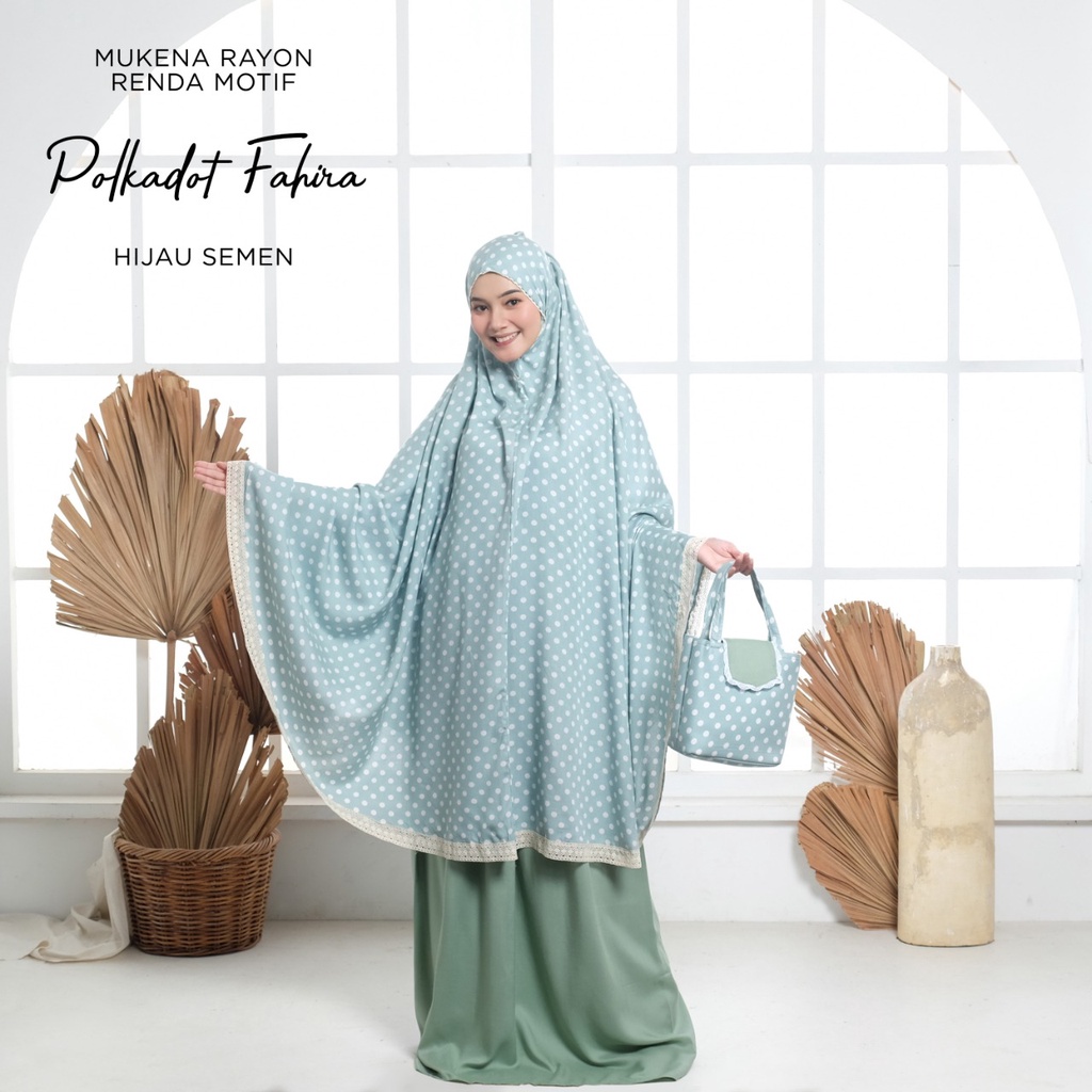 MUKENA TASIK - MUKENA DEWASA RAYON POLKADOT FAHIRA