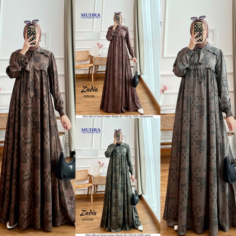 New Zadia Dress Bahan Diorsilk ori busui