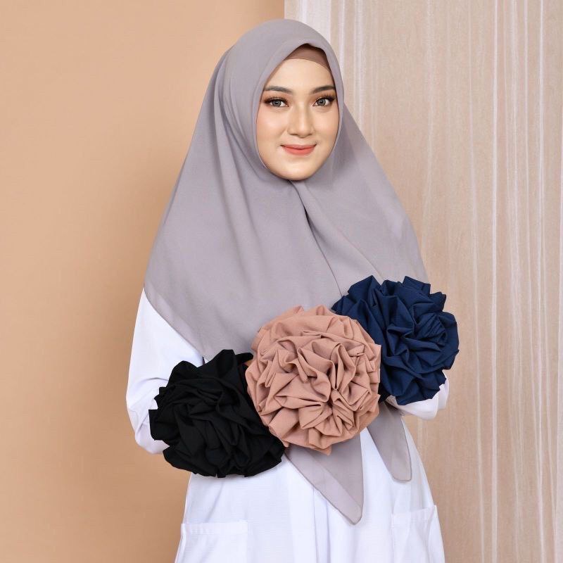 KARET HIJAB BROKOLI / CEPOL BROKOLI / IKAT MAWAR / CEPOL MAWAR