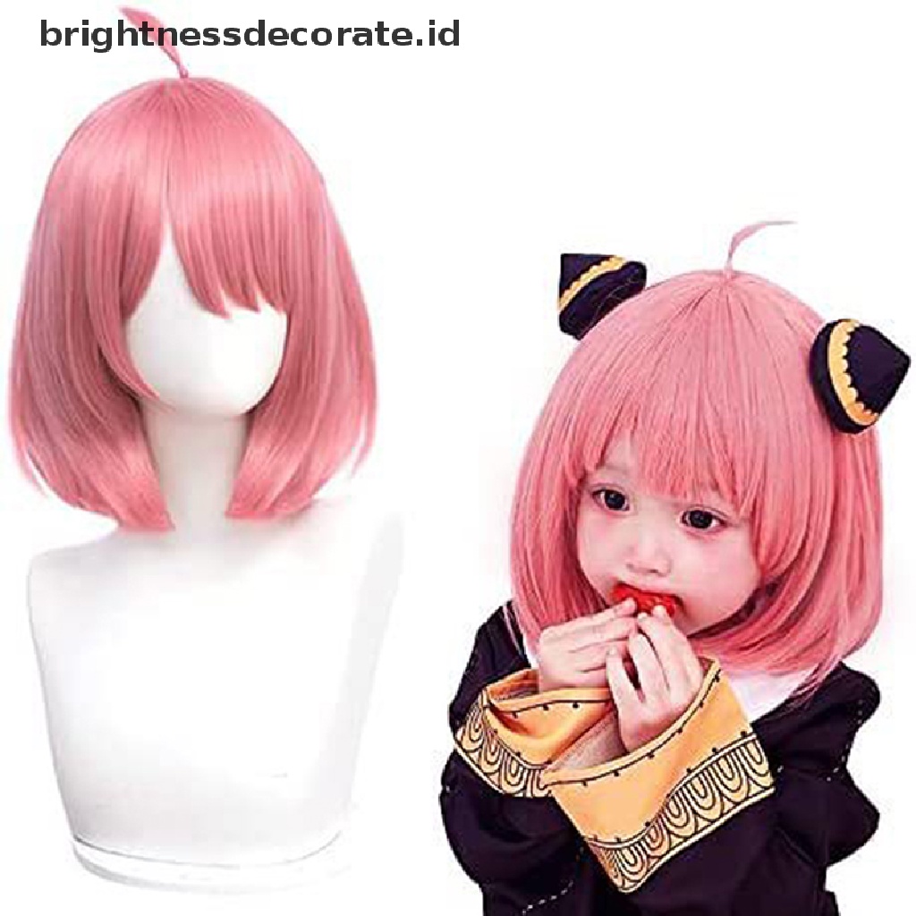 [Birth] Karakter Anime Pink Cosplay Wig Halloween Party Props Cosplay Wig Decor [ID]