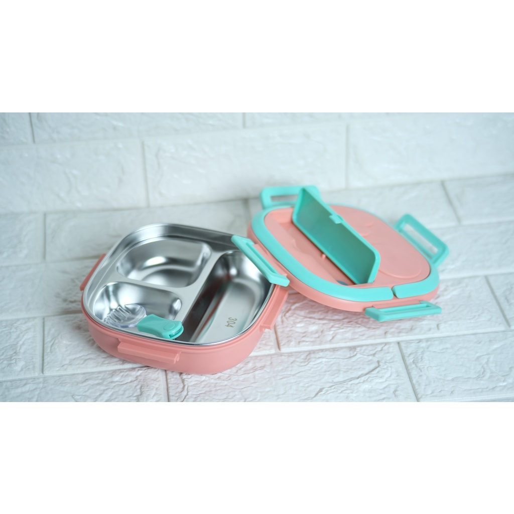 FM - Lunch Box Stainless Steel 304 Food Grade 6123 Tedemei / Tempat Makan Serbaguna