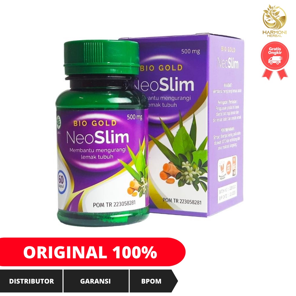 Kapsul Langsing Neoslim Pelangsing Herbal Alami Aman BPOM