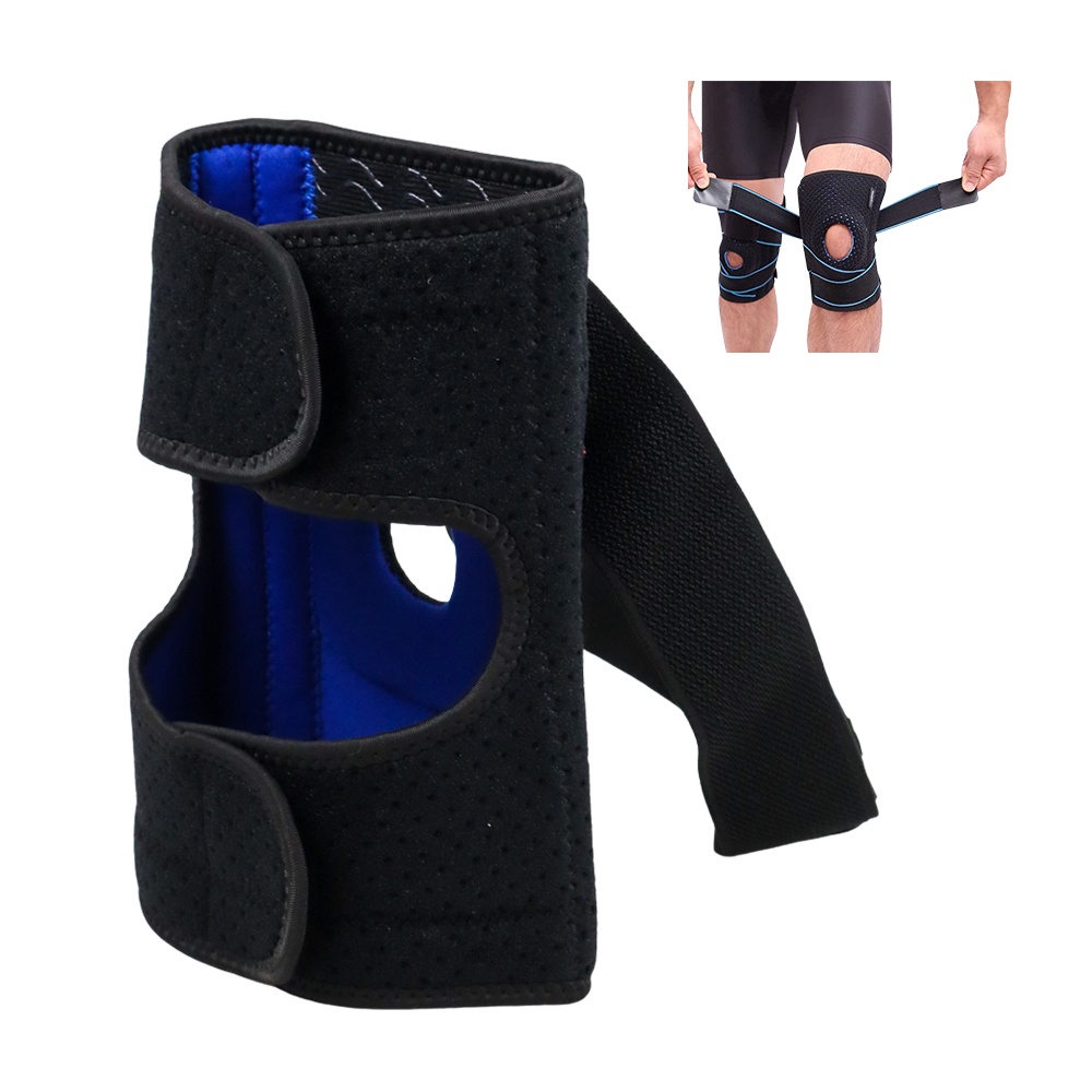 G-ORIi Taffsport Pelindung Lutut Olahraga Knee Support Fitness Black Or-i