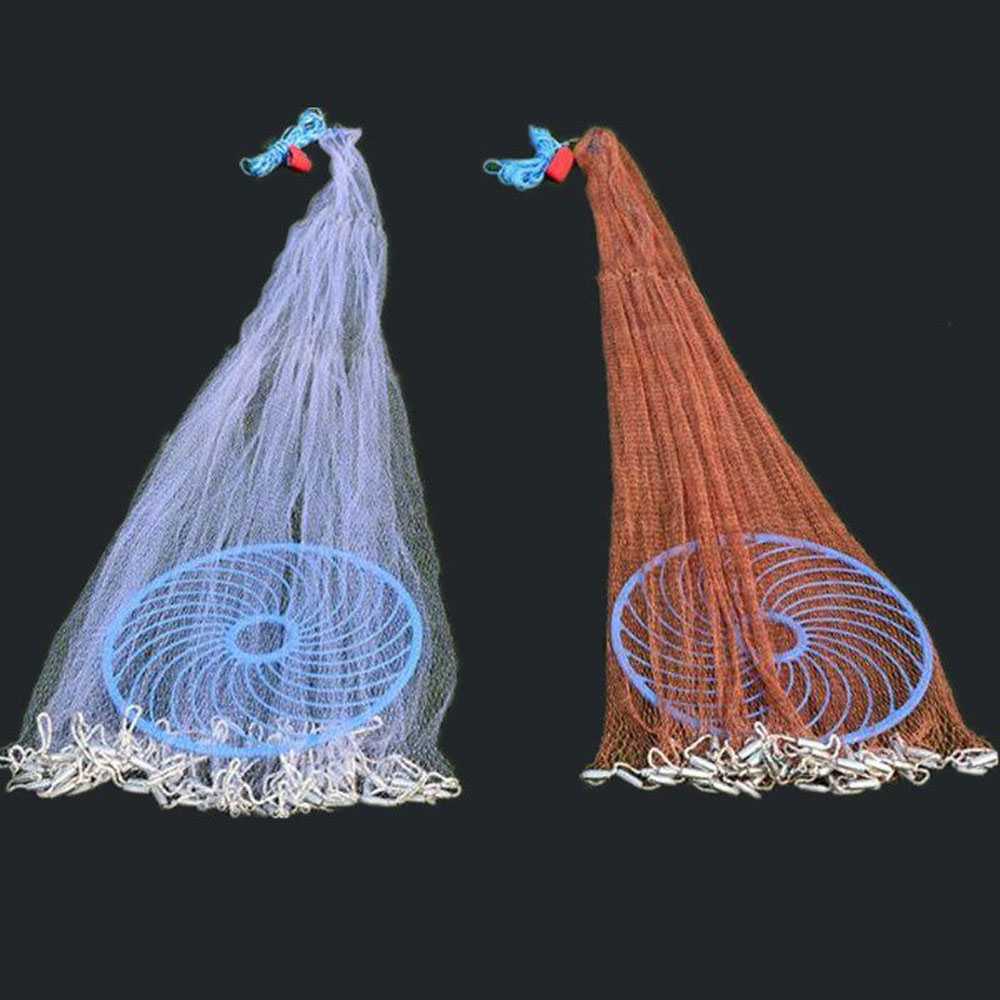 Jaring Jala Lempar Ikan Pancing Fishing Throw Net Cage - SE4