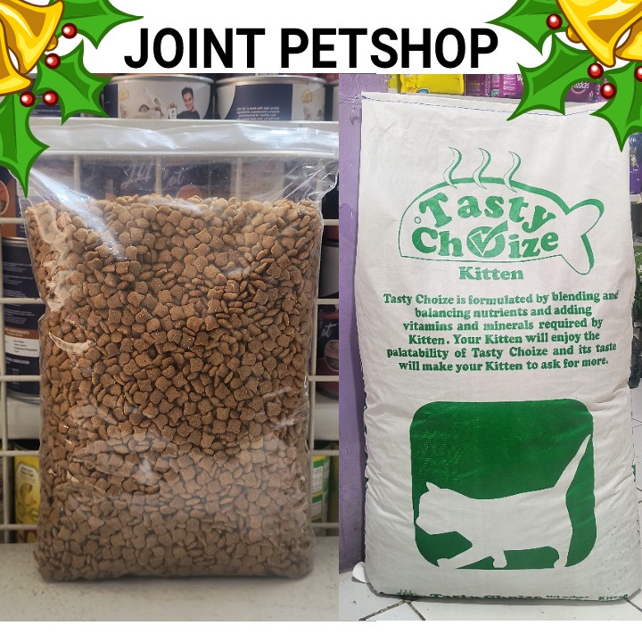 ( 5 PCS ) Makanan Kucing Tasty Choize Kitten Kemasan 1KG