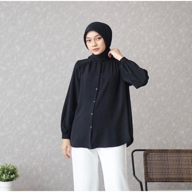 Alina Blouse Kemeja Lengan Panjang Formal Wanita