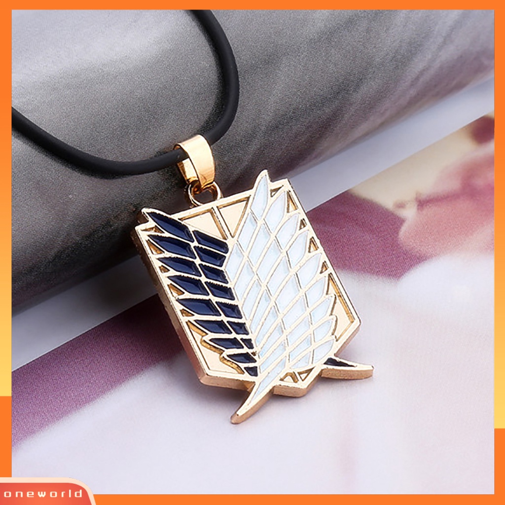 {oneworld} Kalung Lucu Kreatif Attack On Titan Cosplay Anime Kalung Untuk Wanita