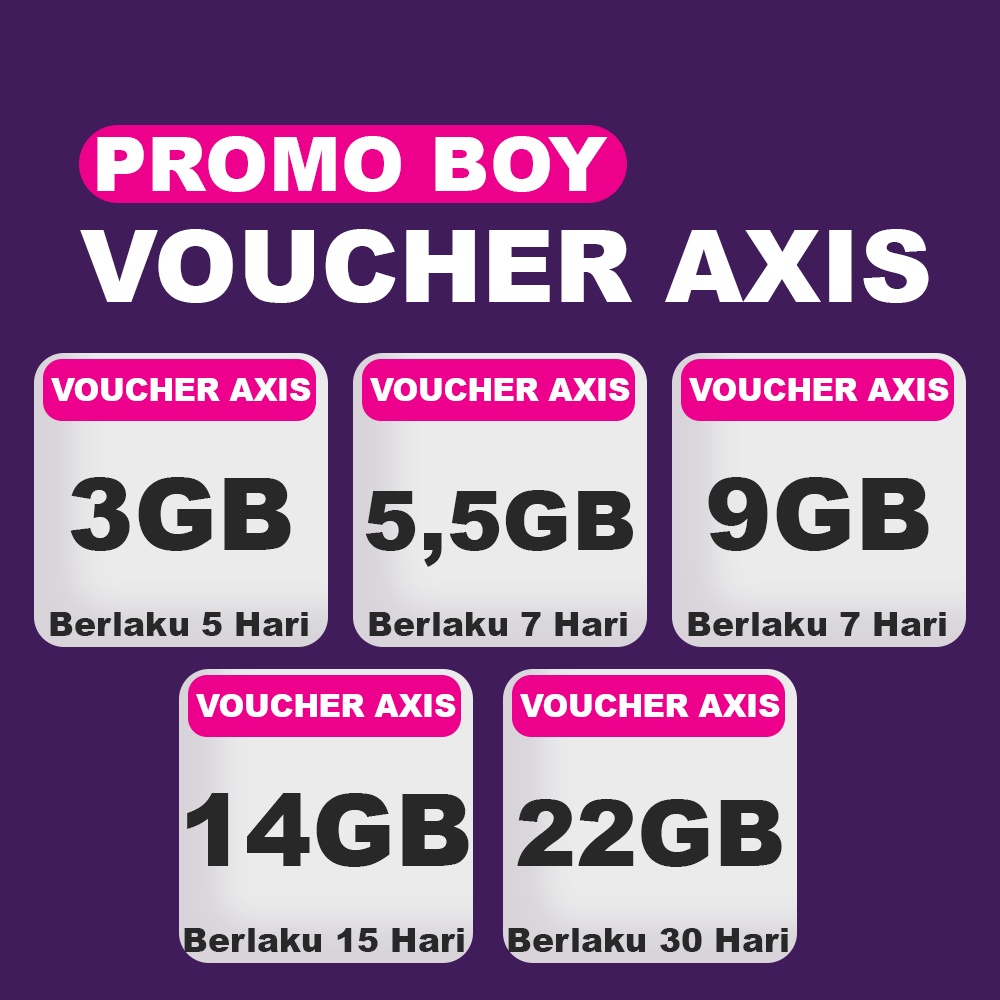 VOUCHER AXIS KUOTA AXIS KIRIM VIA CHAT