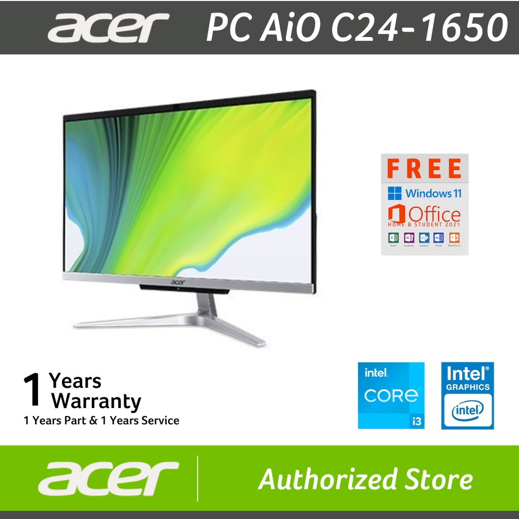 PC Acer All In One C22-1650 Intel Core i3-1115G4 4GB 1TB HDD-Win 11