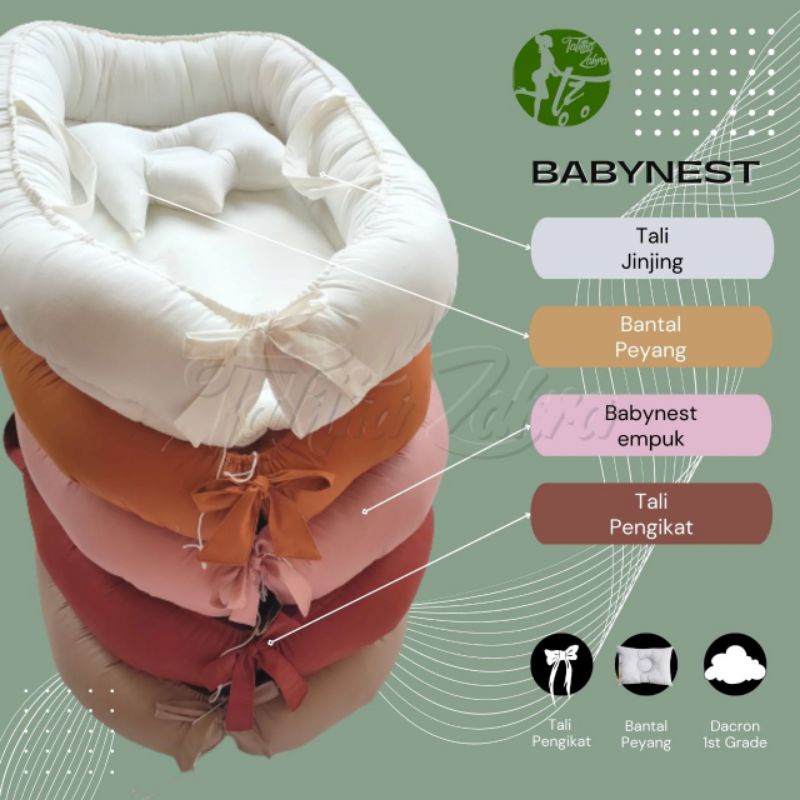 READY STOCK BABY NEST polos premium kasur bayi KADO LAHIRAN MURAH TERBAIK