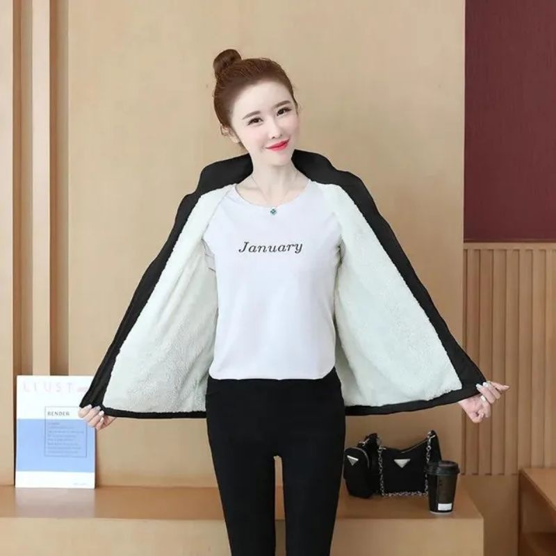 jaket wanita terbaru furing bulu/jaket nankai wanita