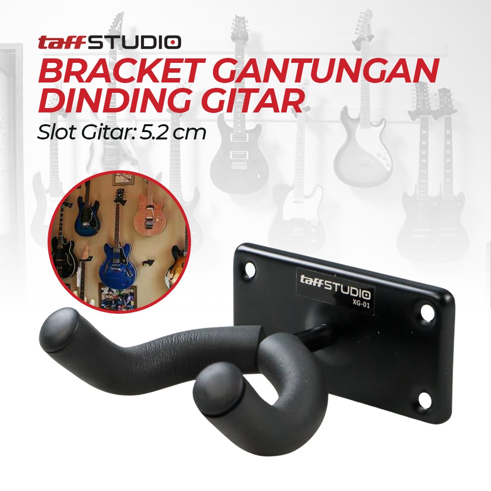 TaffSTUDIO Bracket Gantungan Dinding Gitar