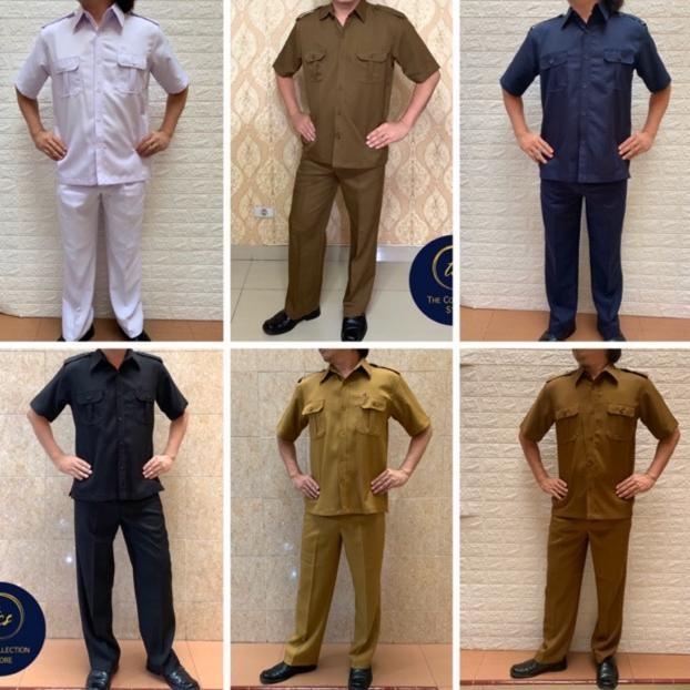 Seragam Setelan Semi Wool Pemda Pns, Safari Pemda Pria, Baju Seragam Murah