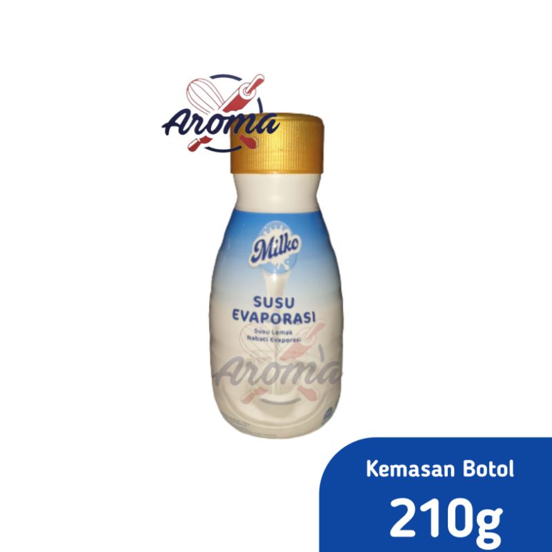Milko Susu Evaporasi Botol 210g