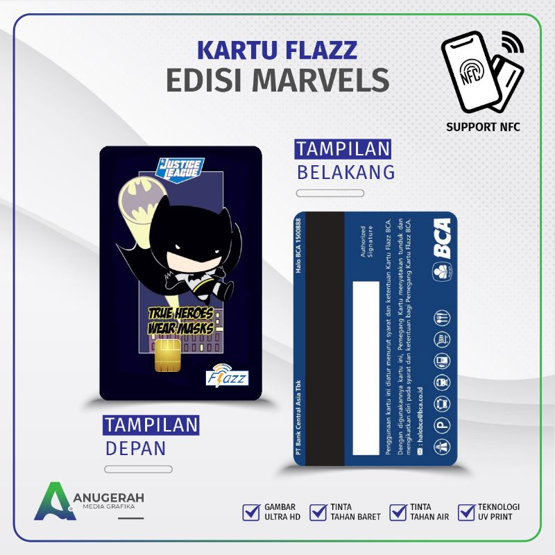 Kartu flazz BCA gen 2 Edisi Superheroes