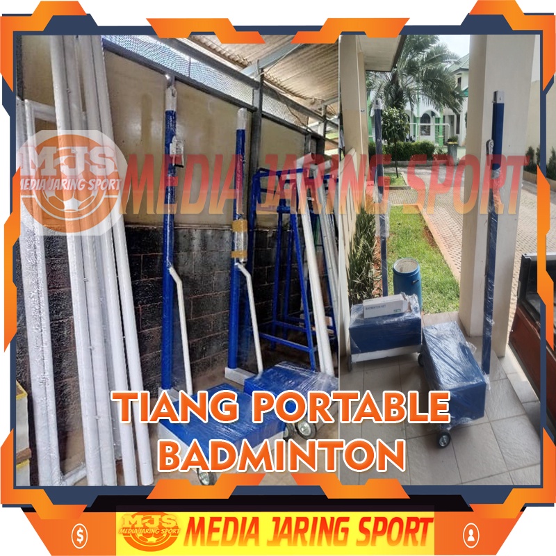Tiang NET Badminton / Bulutangkis Portable Kualitas Terbaik (GRATIS NET)