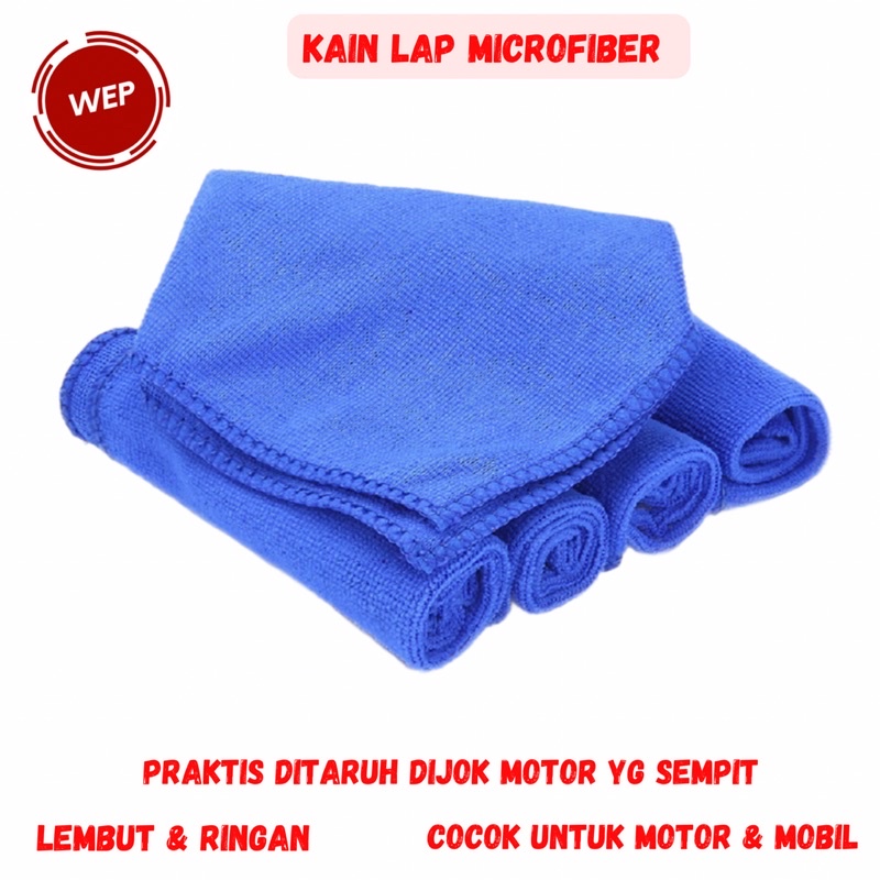 Kain Lap Microfiber Serbaguna Untuk Motor dan Mobil