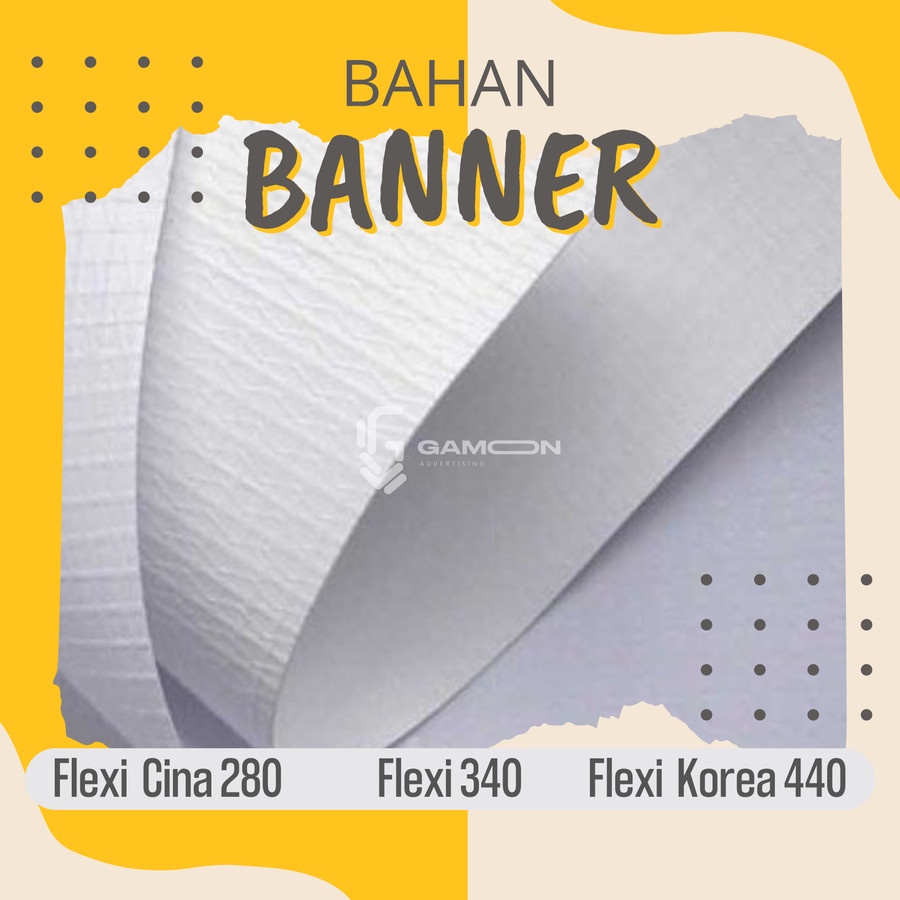 BAHAN SPANDUK BANNER POLOS | FLEXI