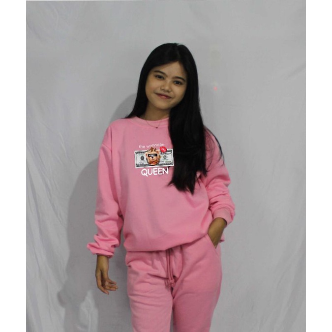 Crewneck basic sweater sablon Original NVR Clothing 03