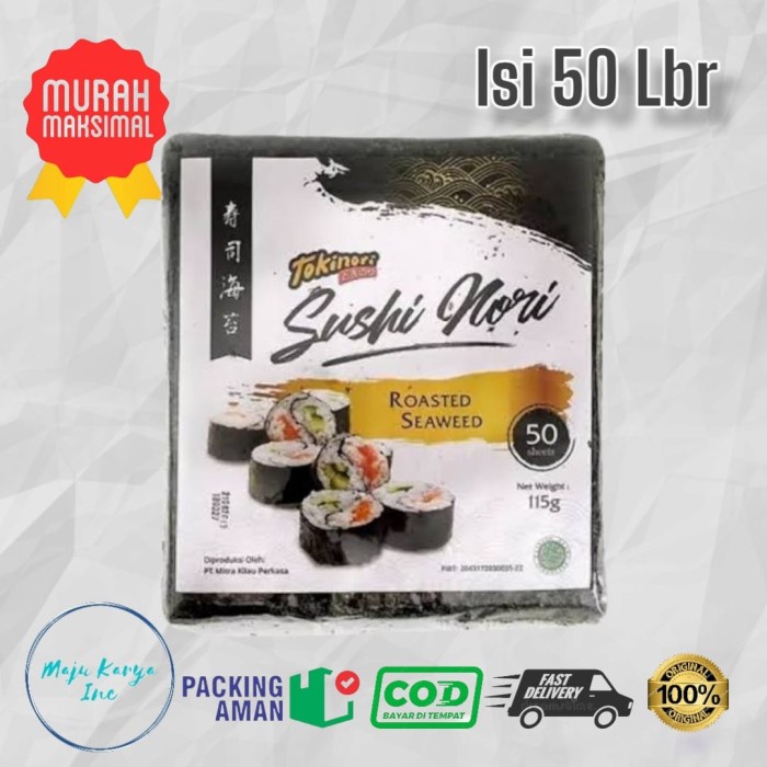 Tokinori Sushi Nori isi 50 lembar yaki sushi nori roasted seaweed