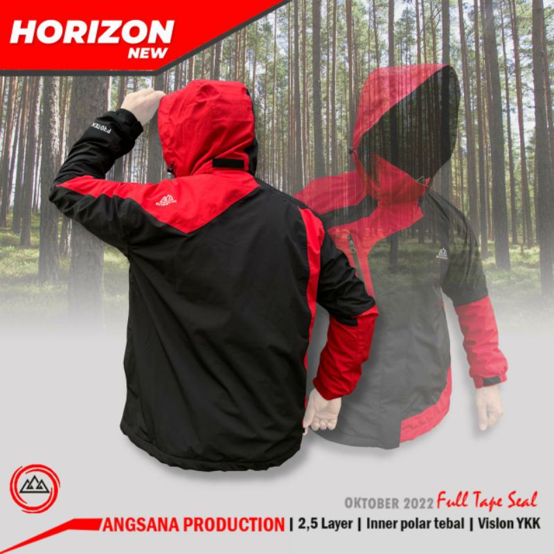 Jaket Waterproof Angsana Seri Horizon inner Polar