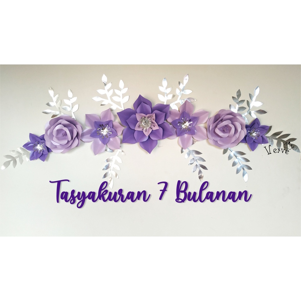 Jual Dekorasi Backdrop Aqiqah / Tasyakuran / Lamaran / Pernikahan Paper