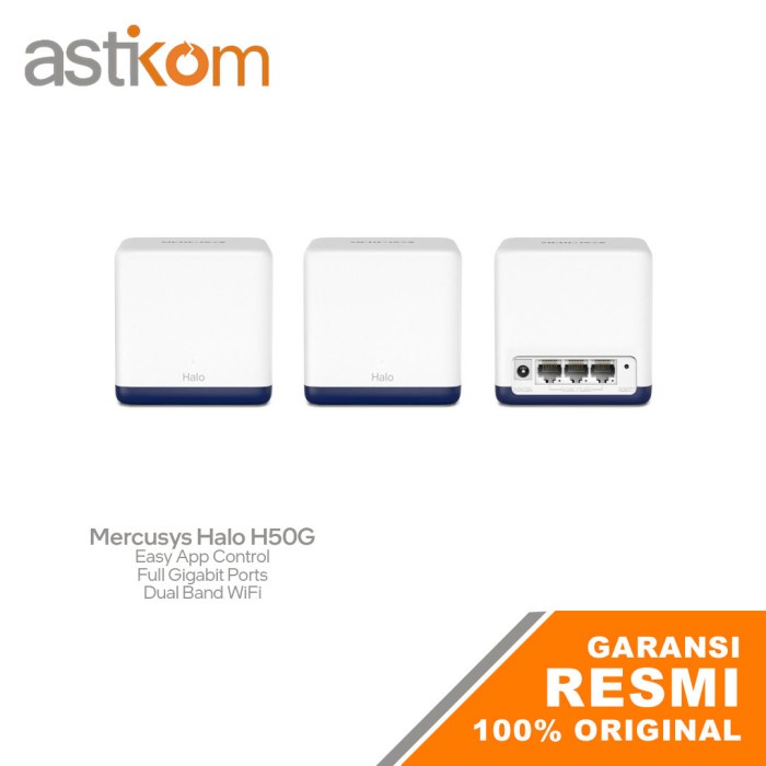 Mercusys Halo H50G (2-Pack) AC1900 Dual Band Whole Home Mesh Wi-Fi Sys
