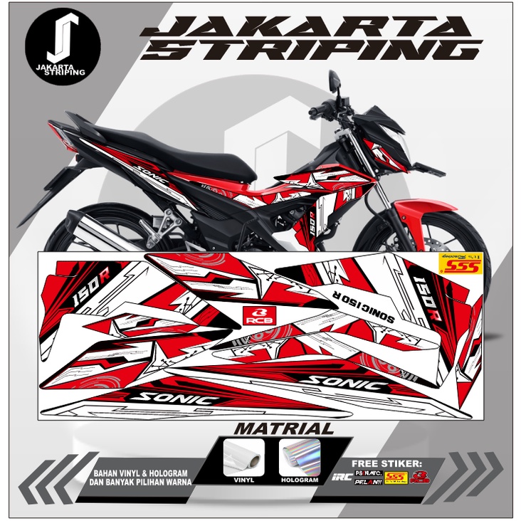 STRIPING VARIASI HONDA SONIC 150R|LIST MOTOR SONIC|STIKER MOTOR SONIC VARIASI|STICKER SONIC|STIKER K