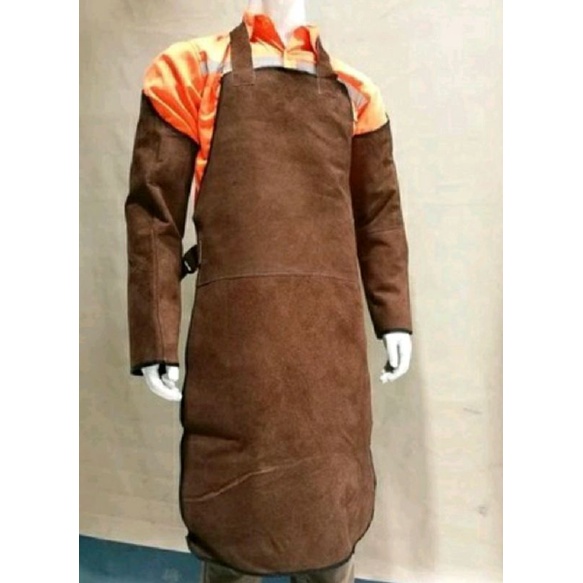 Apron las kulit /apron las dada +lengan